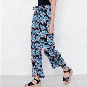 Never Did No Palm Wide-Leg Pants